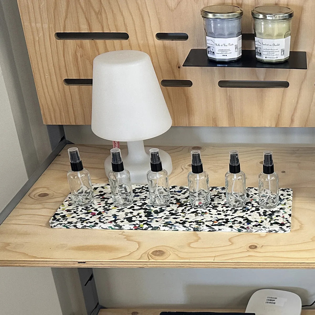 Plateau de présentation en plastique recyclé