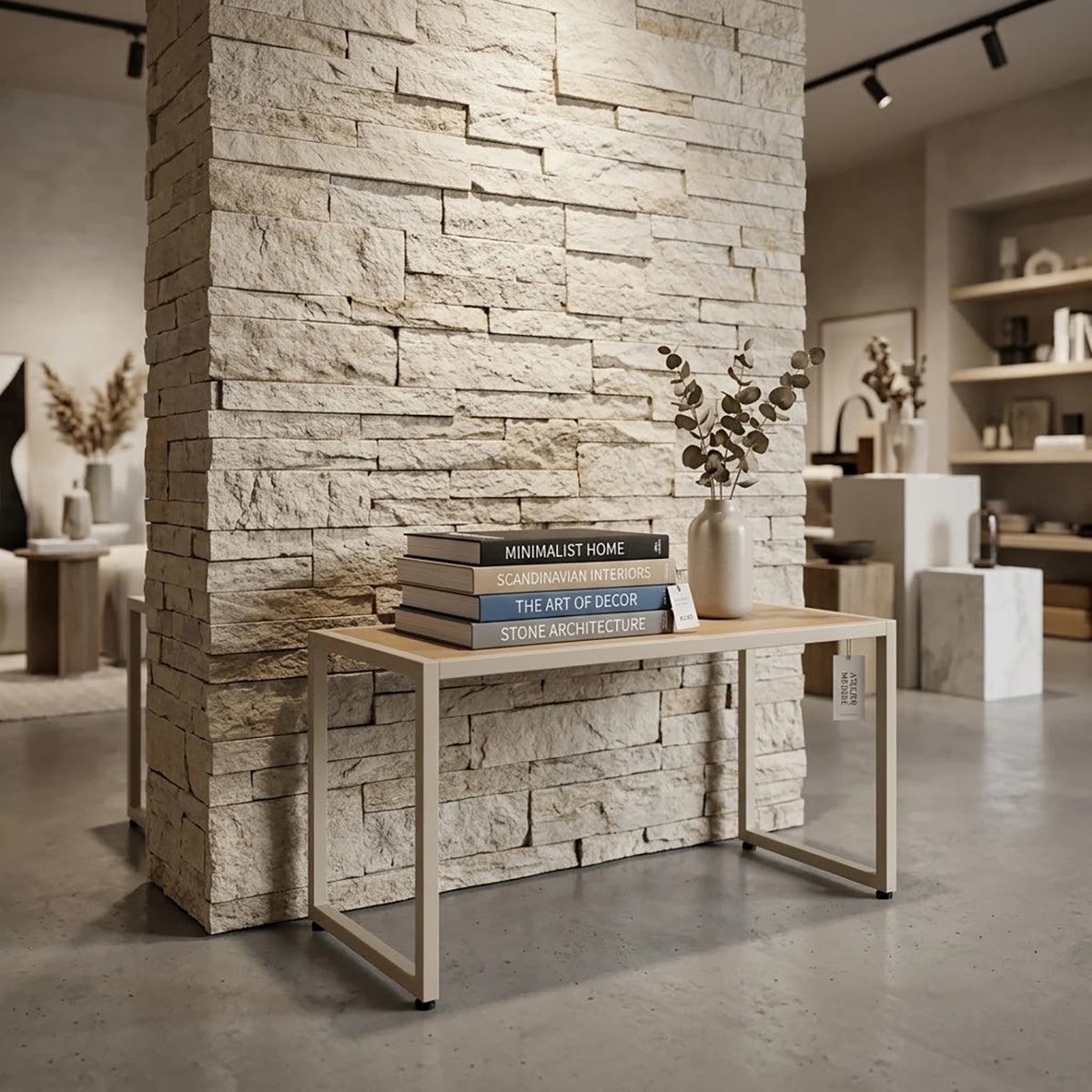 Banc d'exposition Cadre
