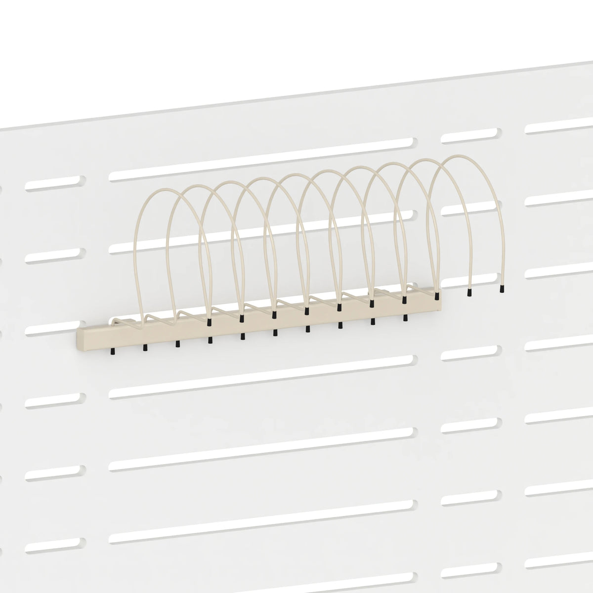 Barre porte-bonnets (panneau Slatwall) — coloris beige