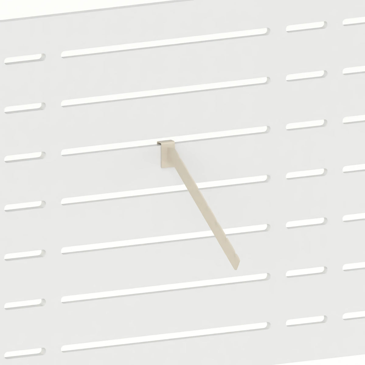 Bras en cascade pour portant (panneau Slatwall) — coloris beige