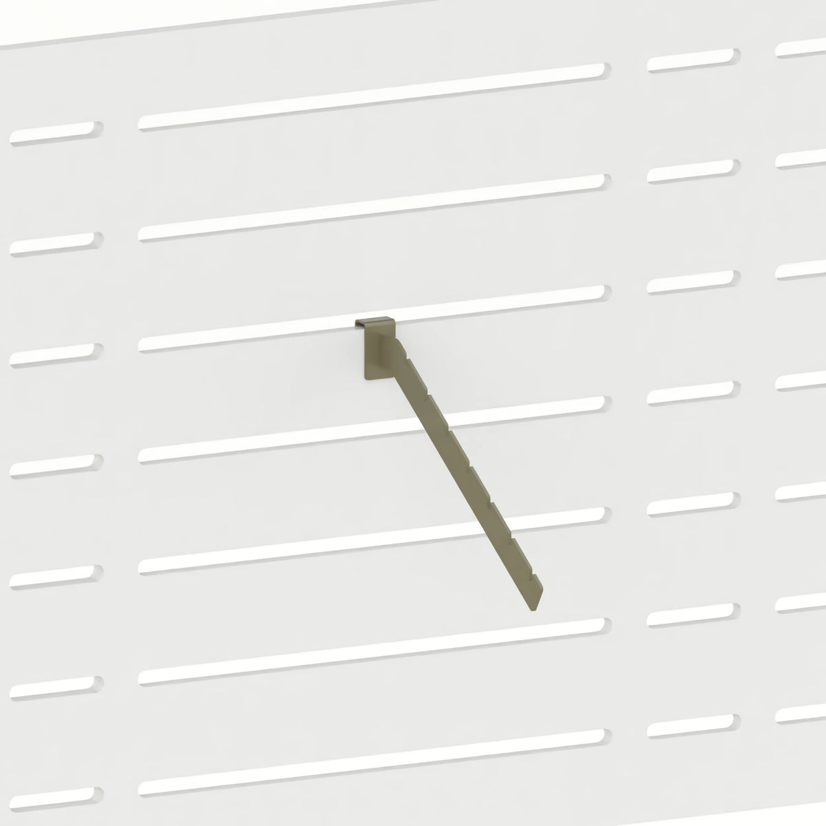 Bras en cascade pour portant (panneau Slatwall) — coloris kaki