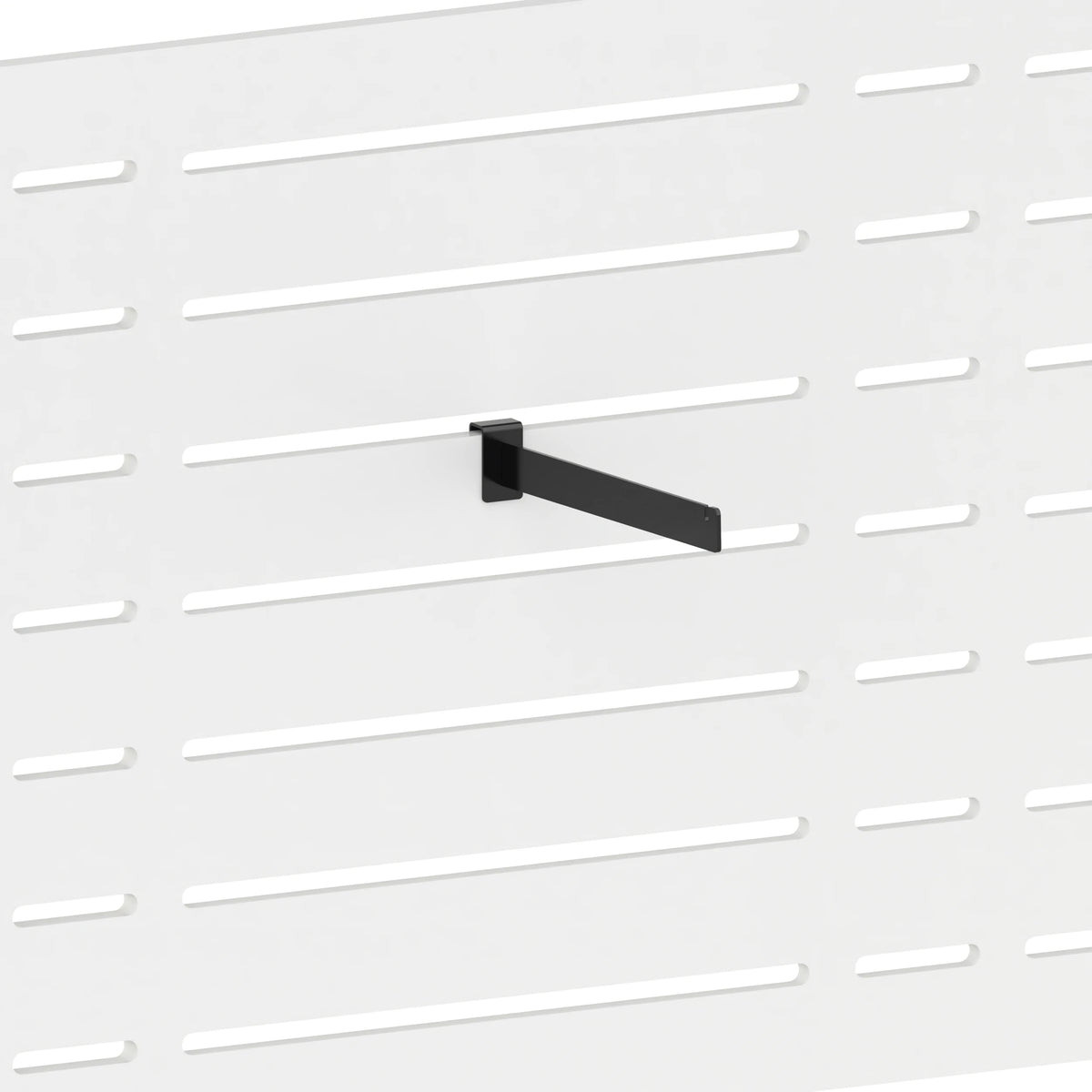 Bras droit pour portant (panneau Slatwall) — coloris noir