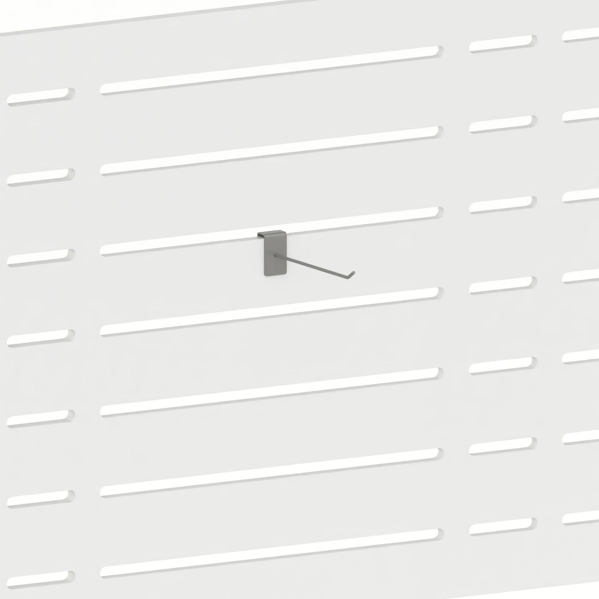 Broche à picots 20 cm (panneau Slatwall) — coloris gris