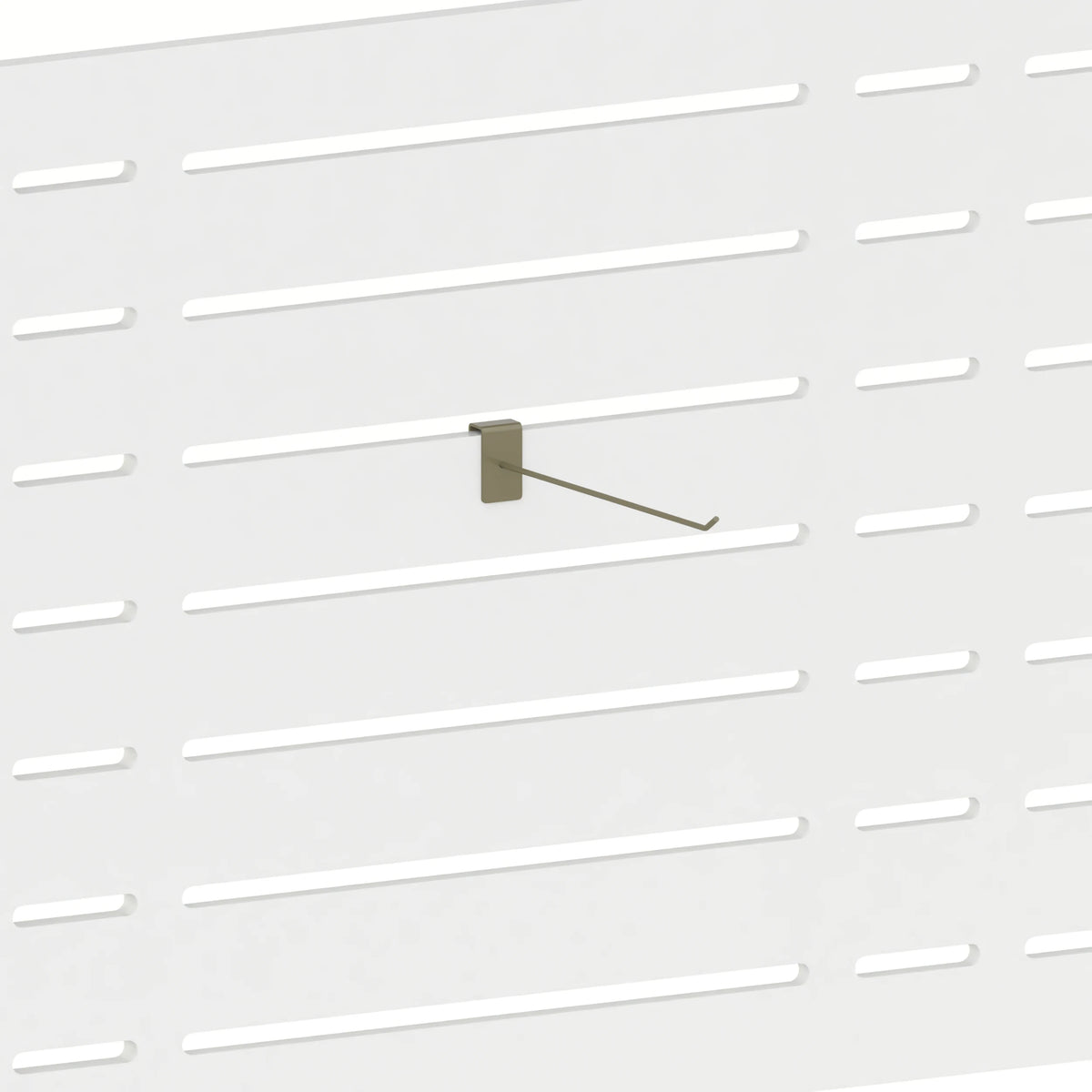 Broche à picots 30 cm (panneau Slatwall) — coloris kaki
