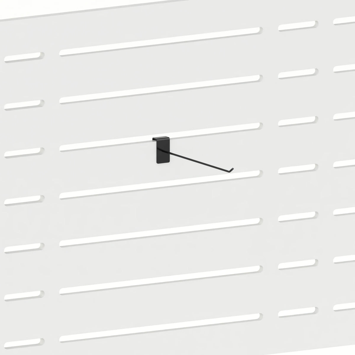 Broche à picots 30 cm (panneau Slatwall) — coloris noir