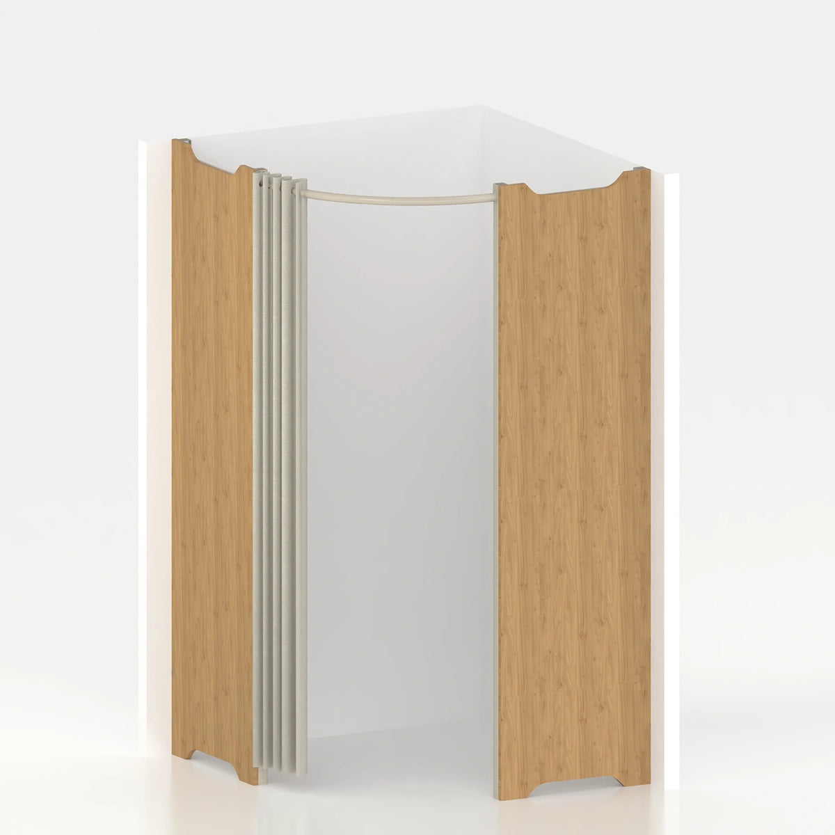 Cabine essayage d'angle Ø 120 cm