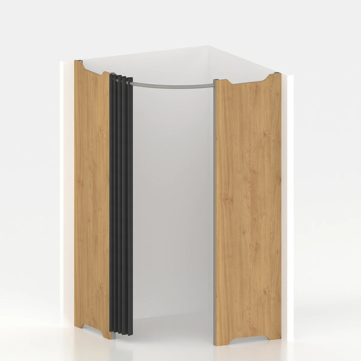 Cabine essayage d'angle Ø 120 cm