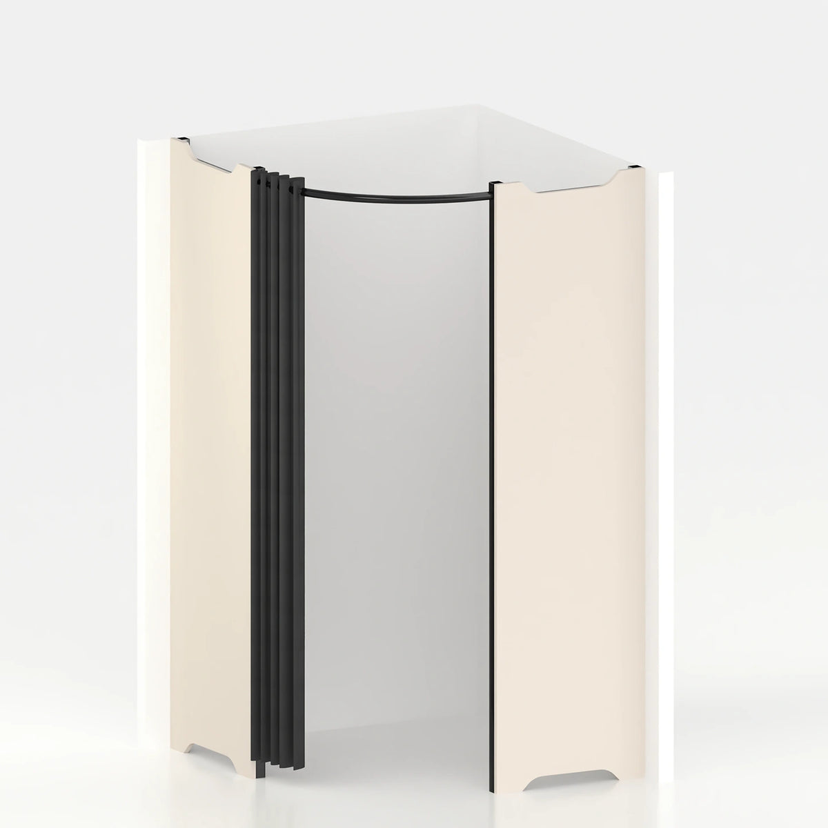 Cabine essayage d'angle Ø 120 cm