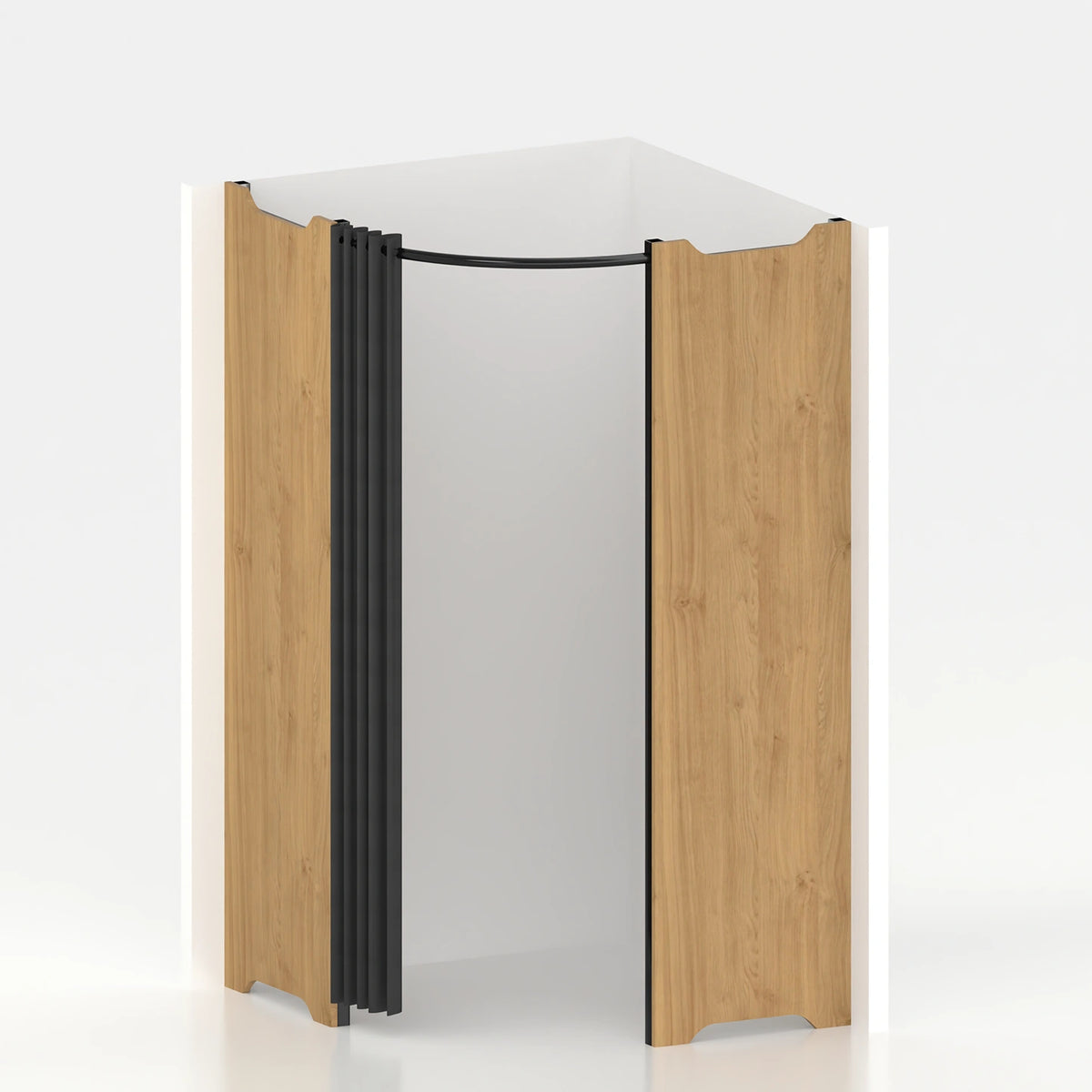 Cabine essayage d'angle Ø 120 cm