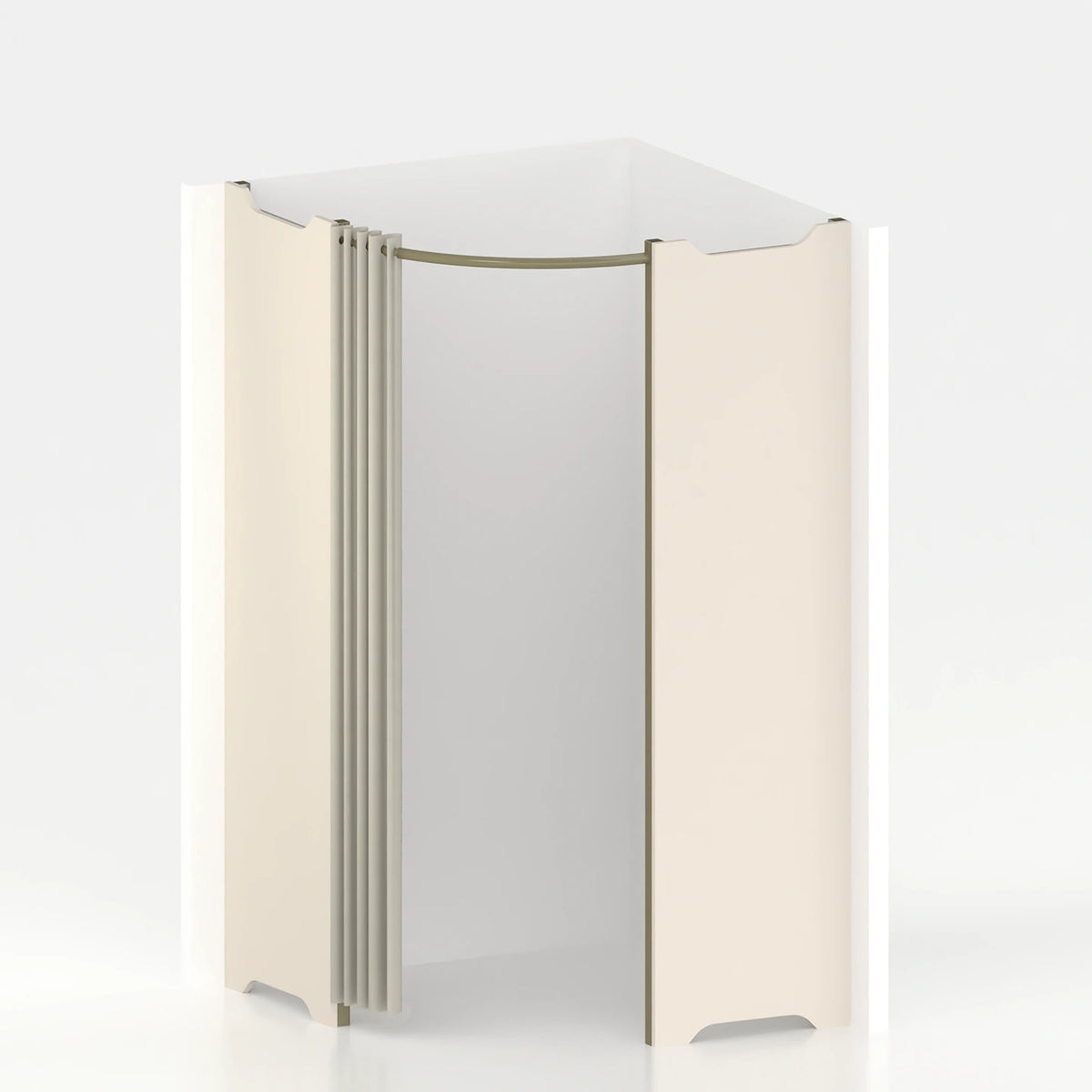Cabine essayage d'angle Ø 120 cm