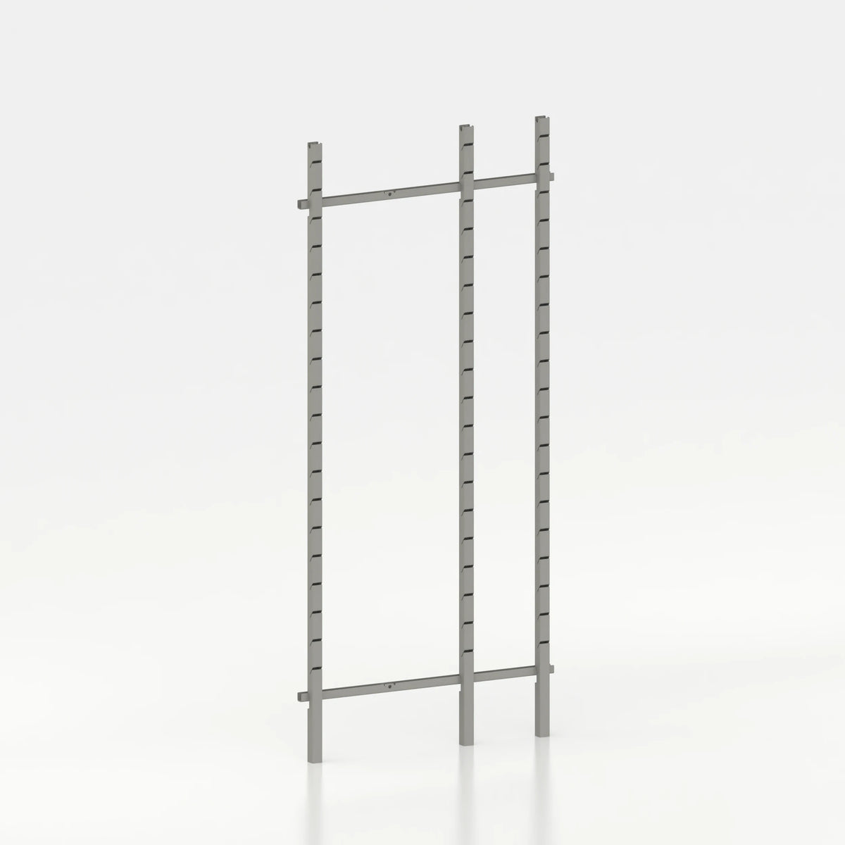 Kit d'agencement 100 cm (1 module 60 cm + 1 module 30 cm) avec 3 montants Poto et jeu de lisses 100 cm — coloris gris