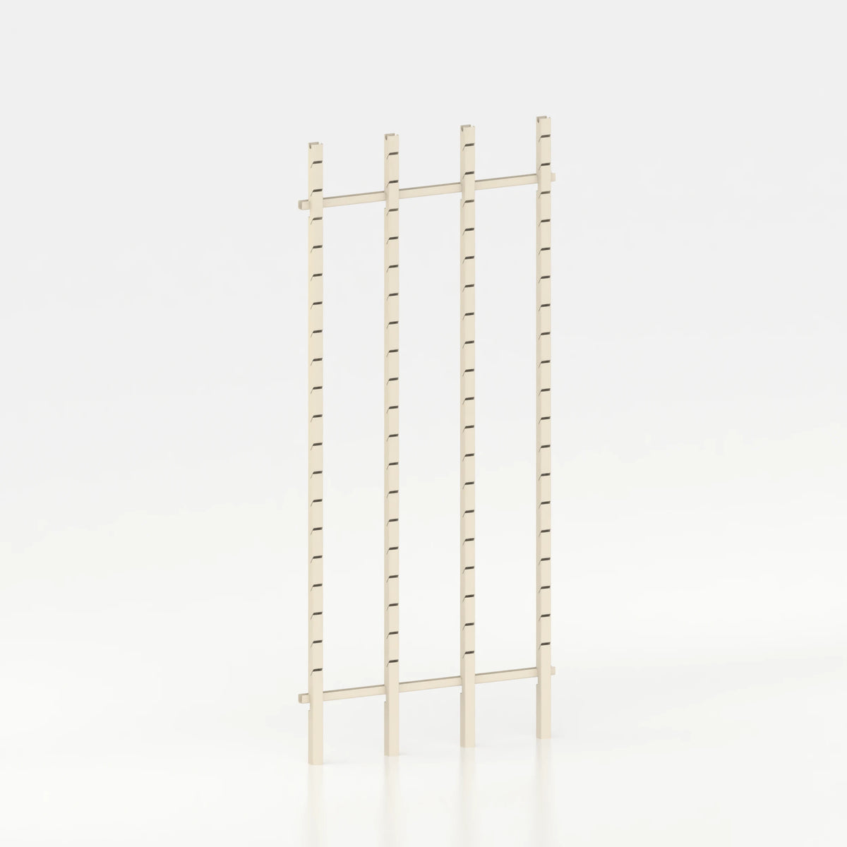 Kit d'agencement 100 cm (3 modules 30 cm) avec 4 montants Poto et jeu de lisses 100 cm — coloris beige