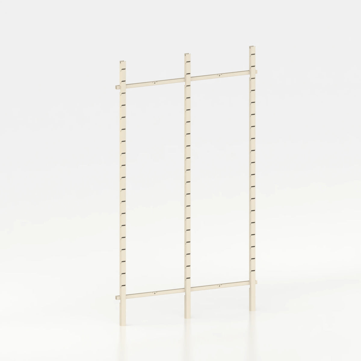 Kit d'agencement 130 cm (2 modules 60 cm) avec 3 montants Poto et jeu de lisses 130 cm — coloris beige