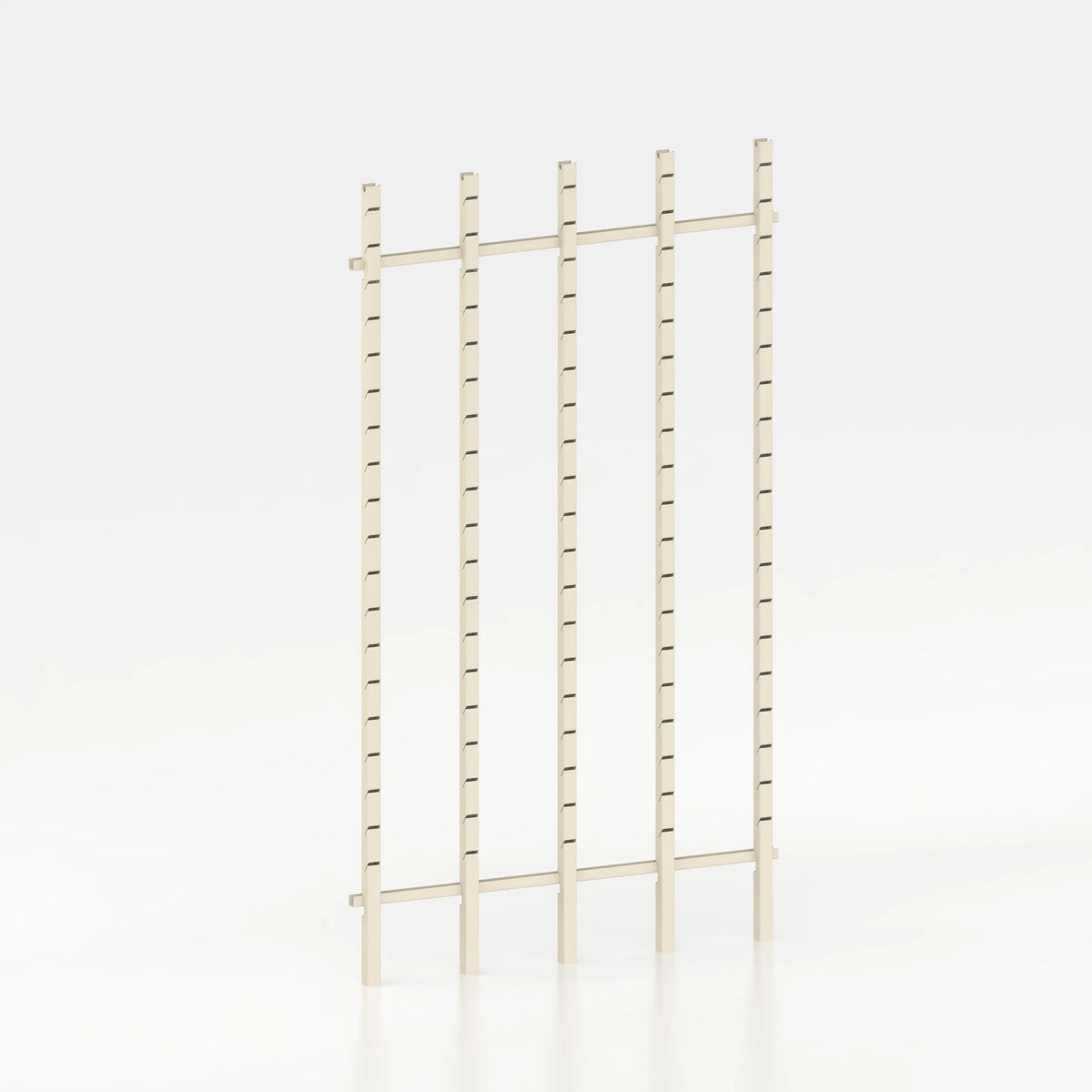 Kit d'agencement 130 cm (4 modules 30 cm) avec 5 montants Poto et jeu de lisses 130 cm — coloris beige