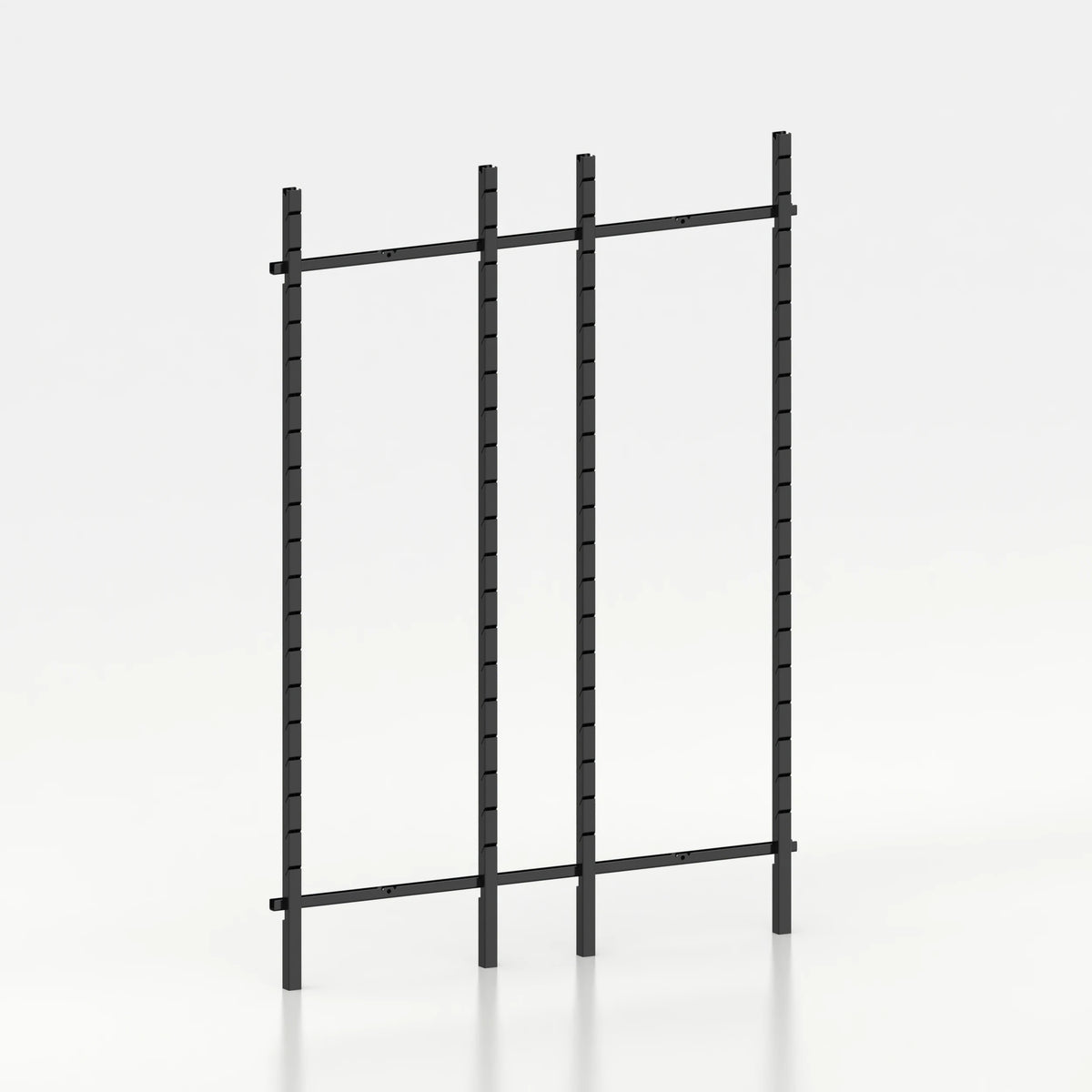 Kit d'agencement 160 cm (2 modules 60 cm + 1 module 30 cm) avec 4 montants Poto et jeu de lisses 160 cm — coloris noir