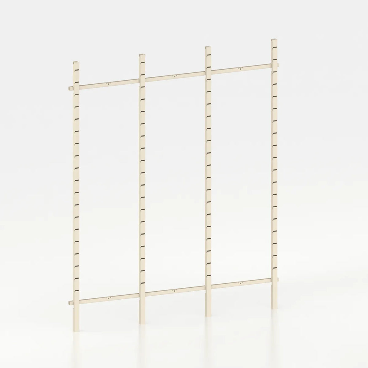 Kit d'agencement 190 cm (3 modules 60 cm) avec 4 montants Poto et jeu de lisses 190 cm — coloris beige