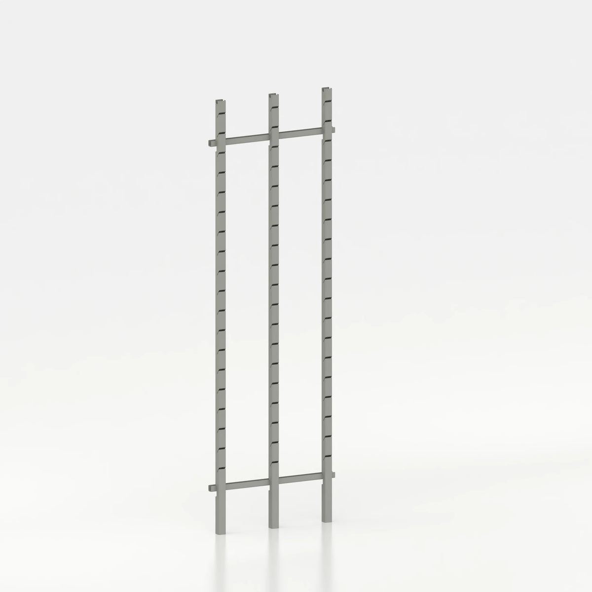 Kit d'agencement 70 cm (2 modules 30 cm) avec 3 montants Poto et jeu de lisses 70 cm — coloris gris