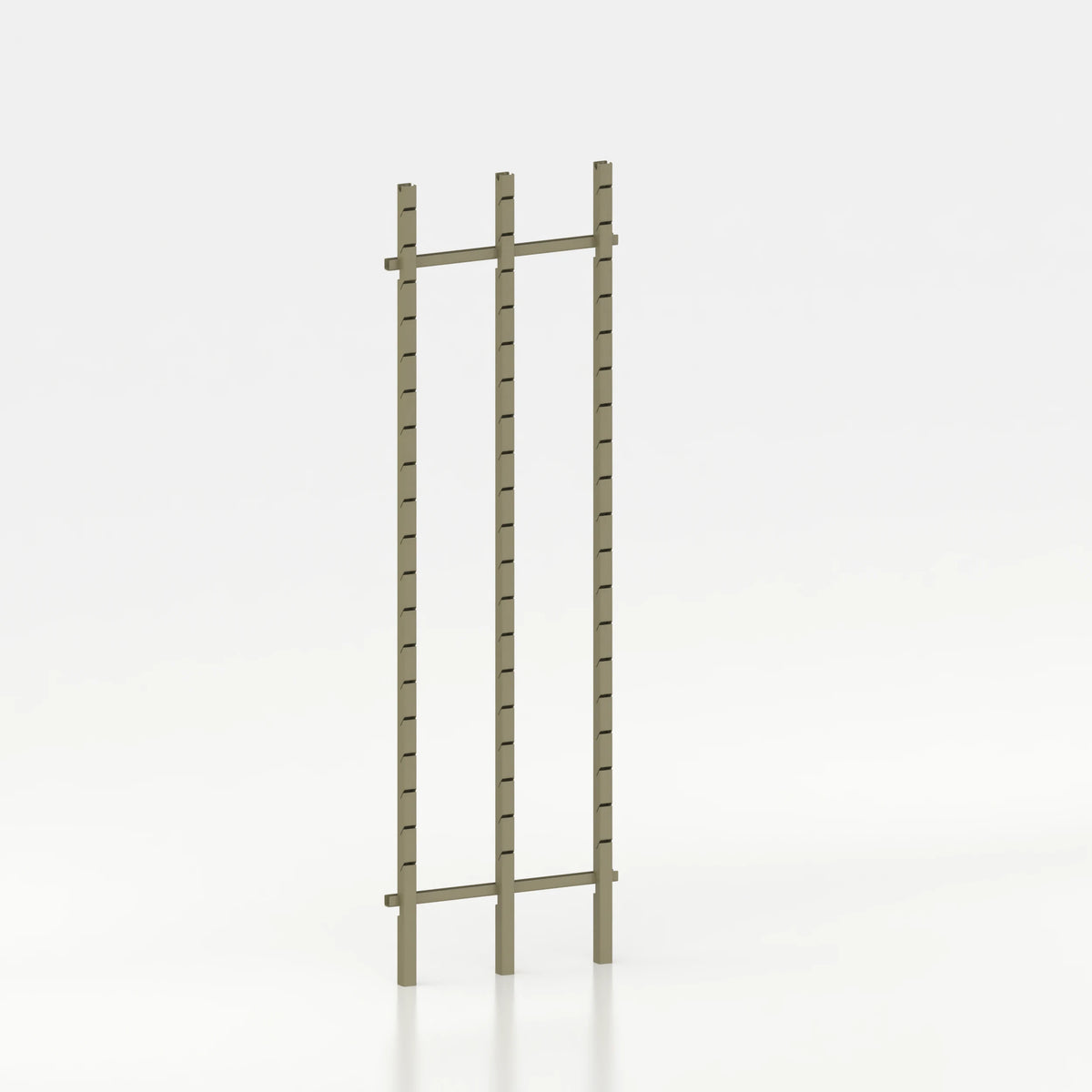 Kit d'agencement 70 cm (2 modules 30 cm) avec 3 montants Poto et jeu de lisses 70 cm — coloris vert kaki