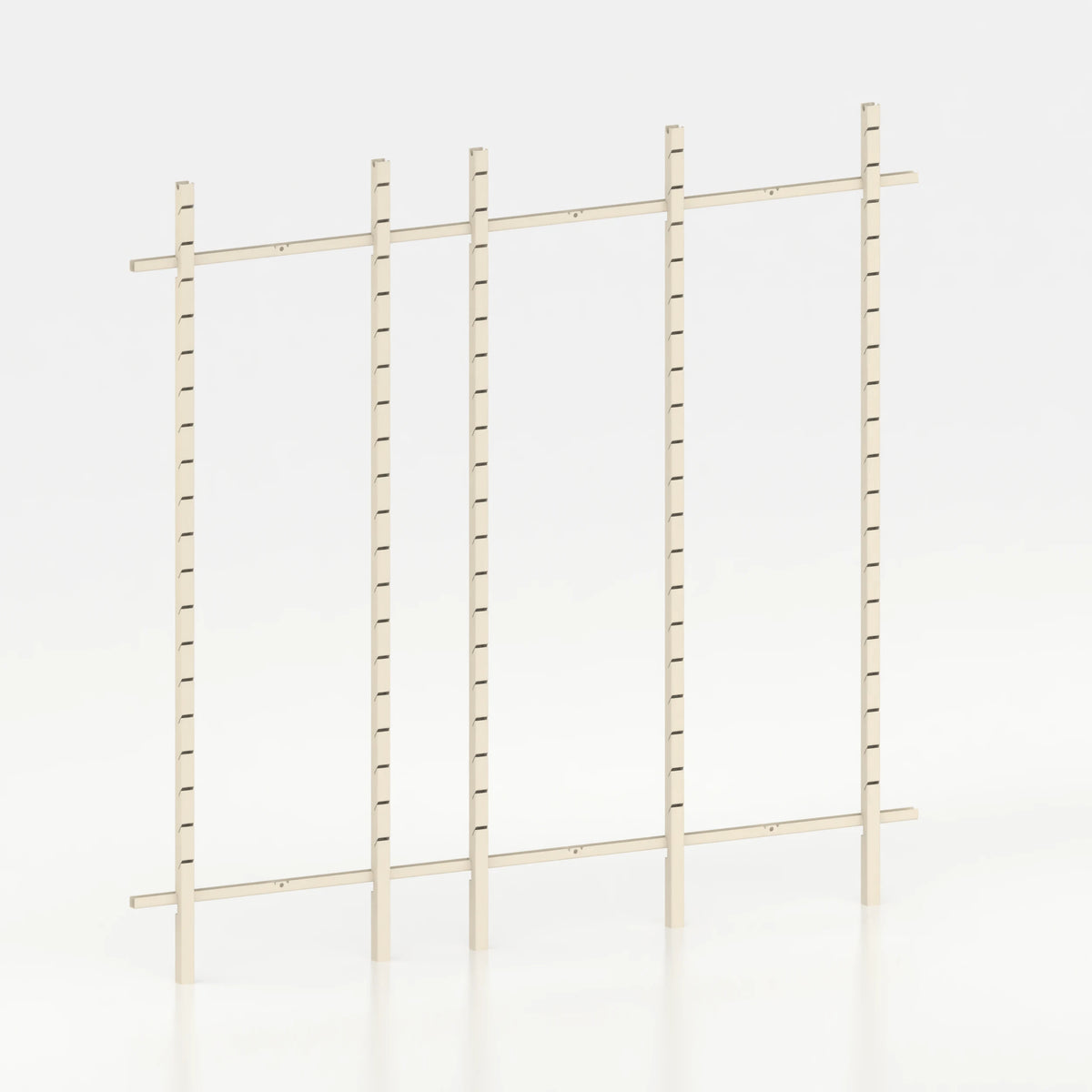Kit d'agencement linéaire 240 cm avec montants Poto pour boutique — coloris beige