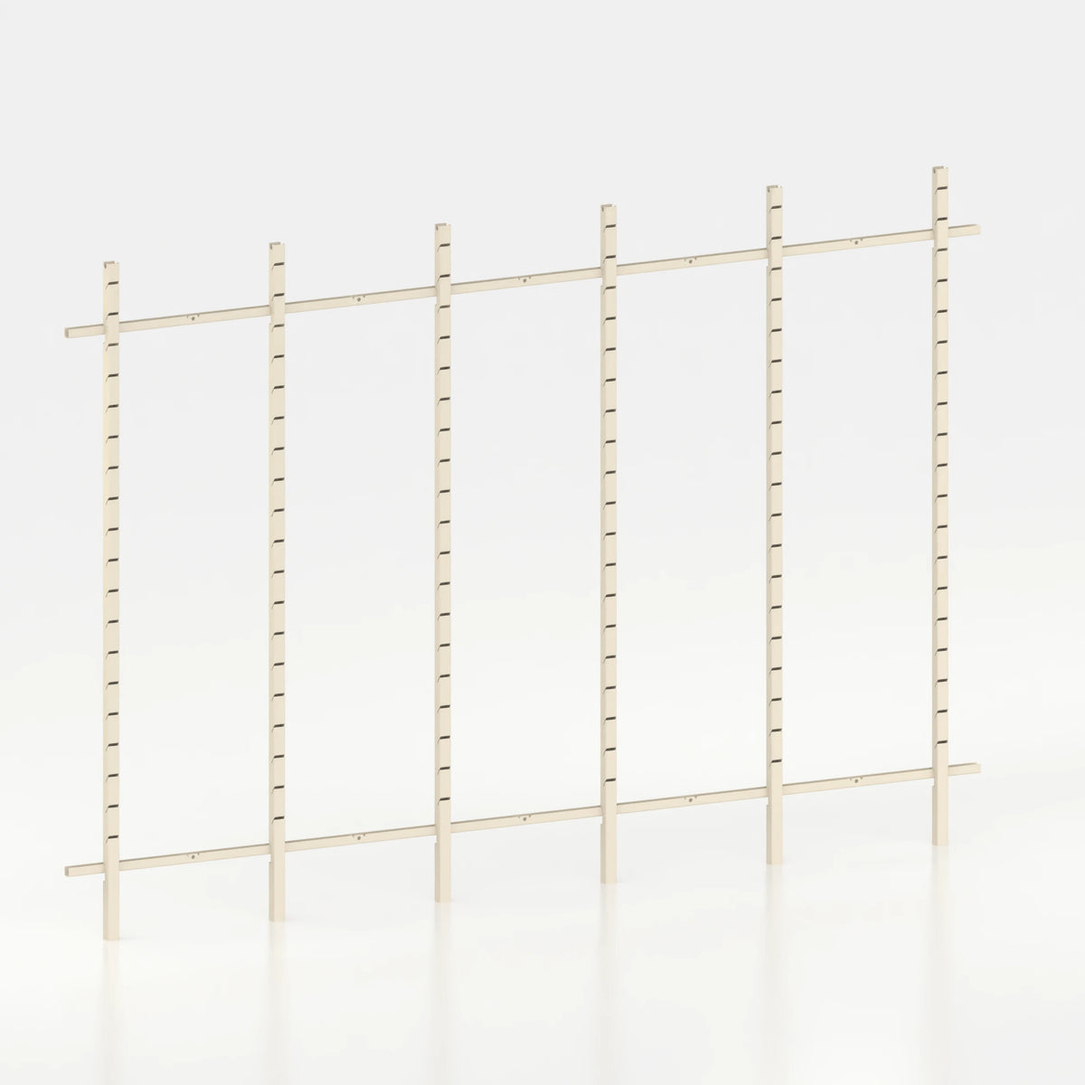 Kit d'agencement linéaire 330 cm avec montants Poto pour boutique — coloris beige