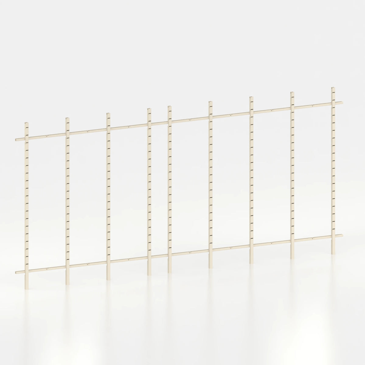 Kit d'agencement linéaire 480 cm avec montants Poto pour boutique — coloris beige