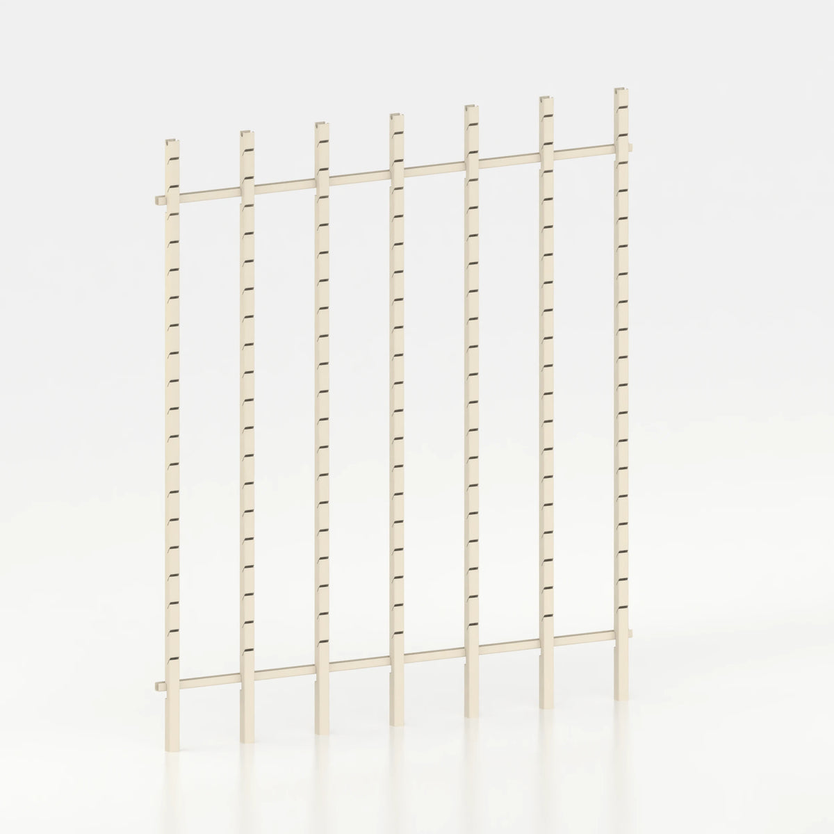 Kit d'agencement mural 190 cm avec montants Poto pour magasin — coloris beige
