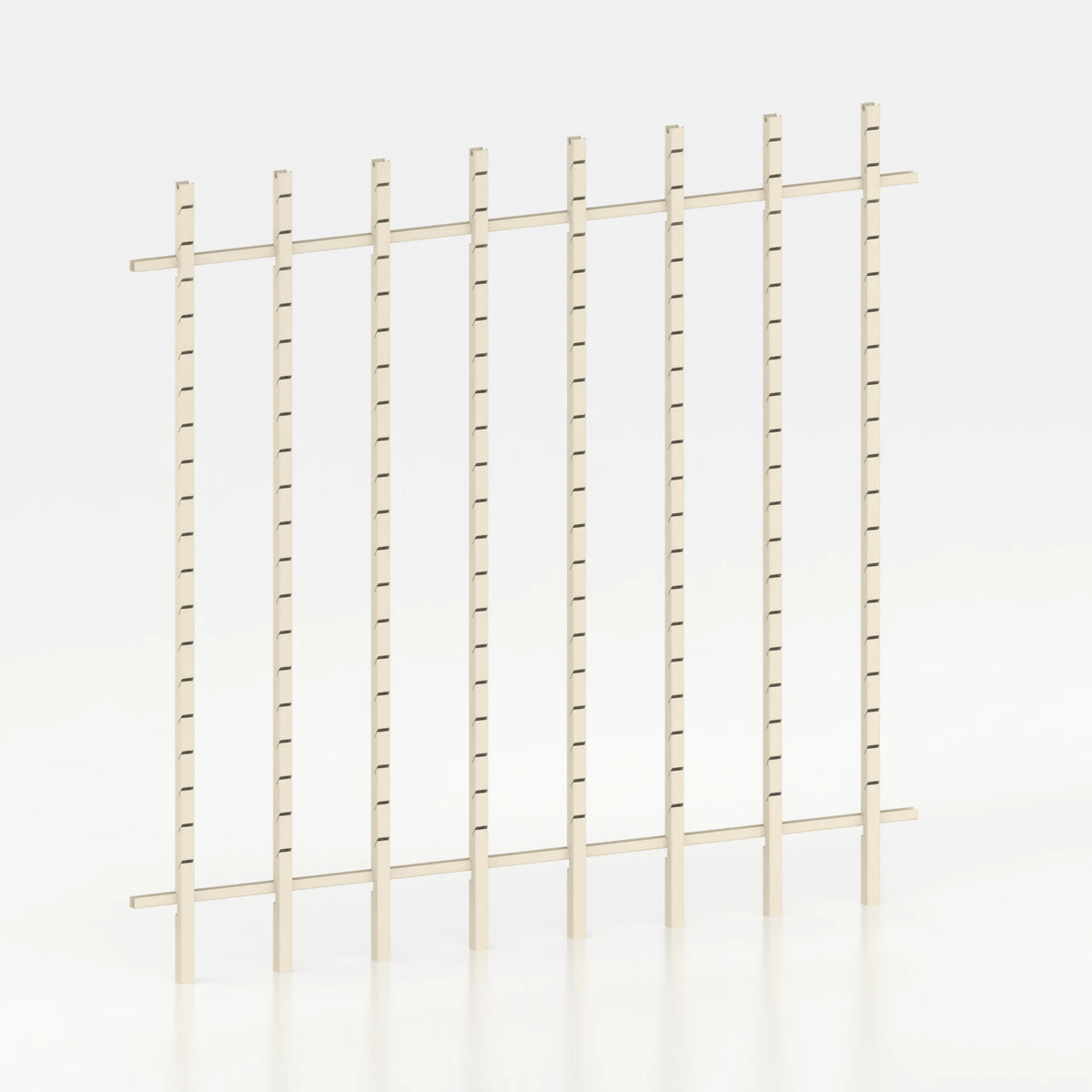 Kit d'agencement mural 240 cm avec montants Poto pour magasin — coloris beige
