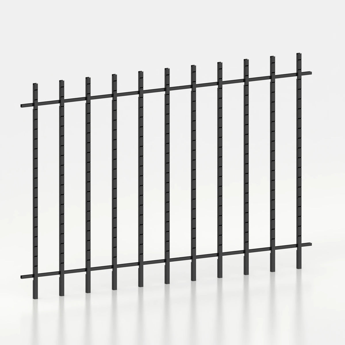 Kit d'agencement mural 330 cm avec montants Poto pour magasin — coloris noir