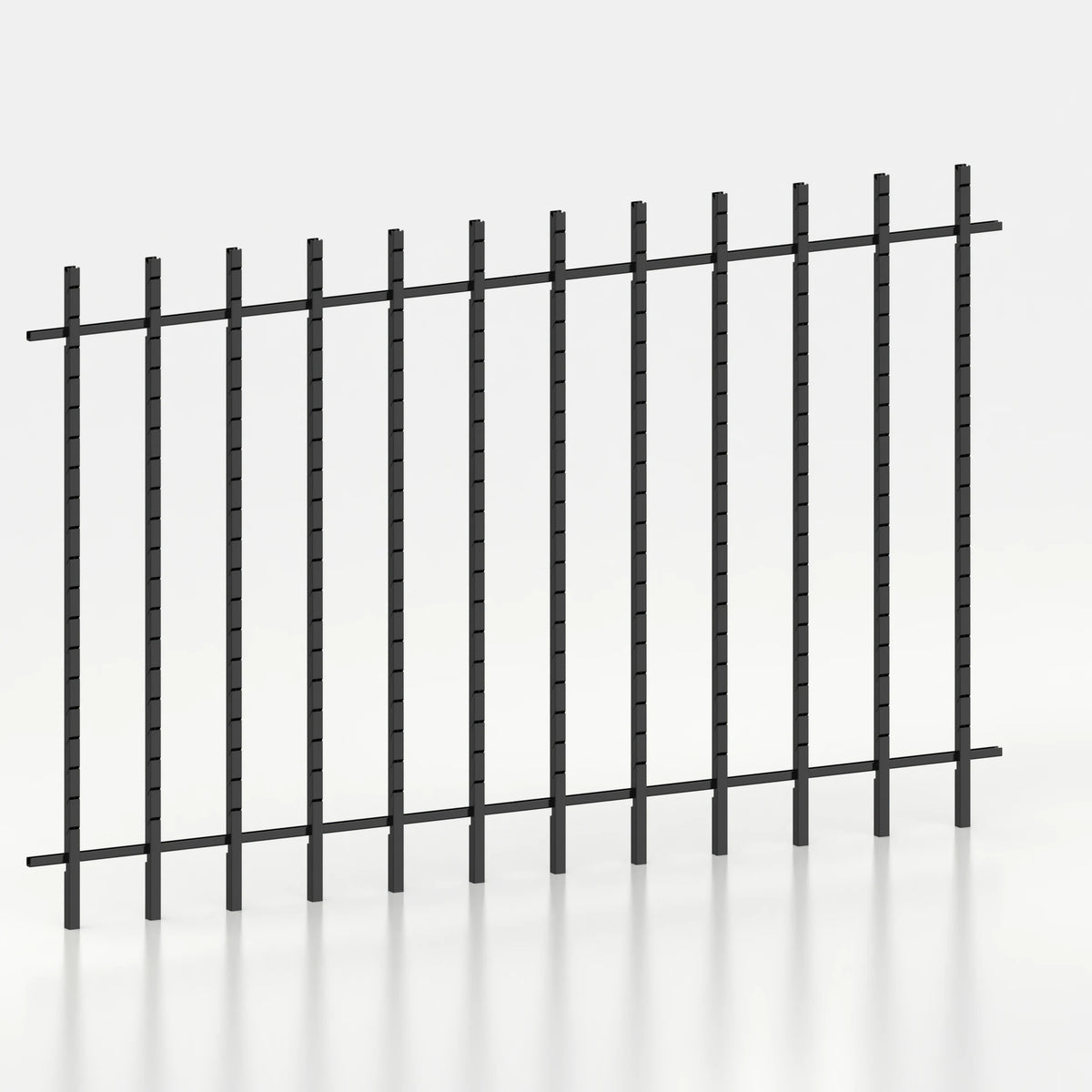 Kit d'agencement mural 360 cm avec montants Poto pour magasin — coloris noir