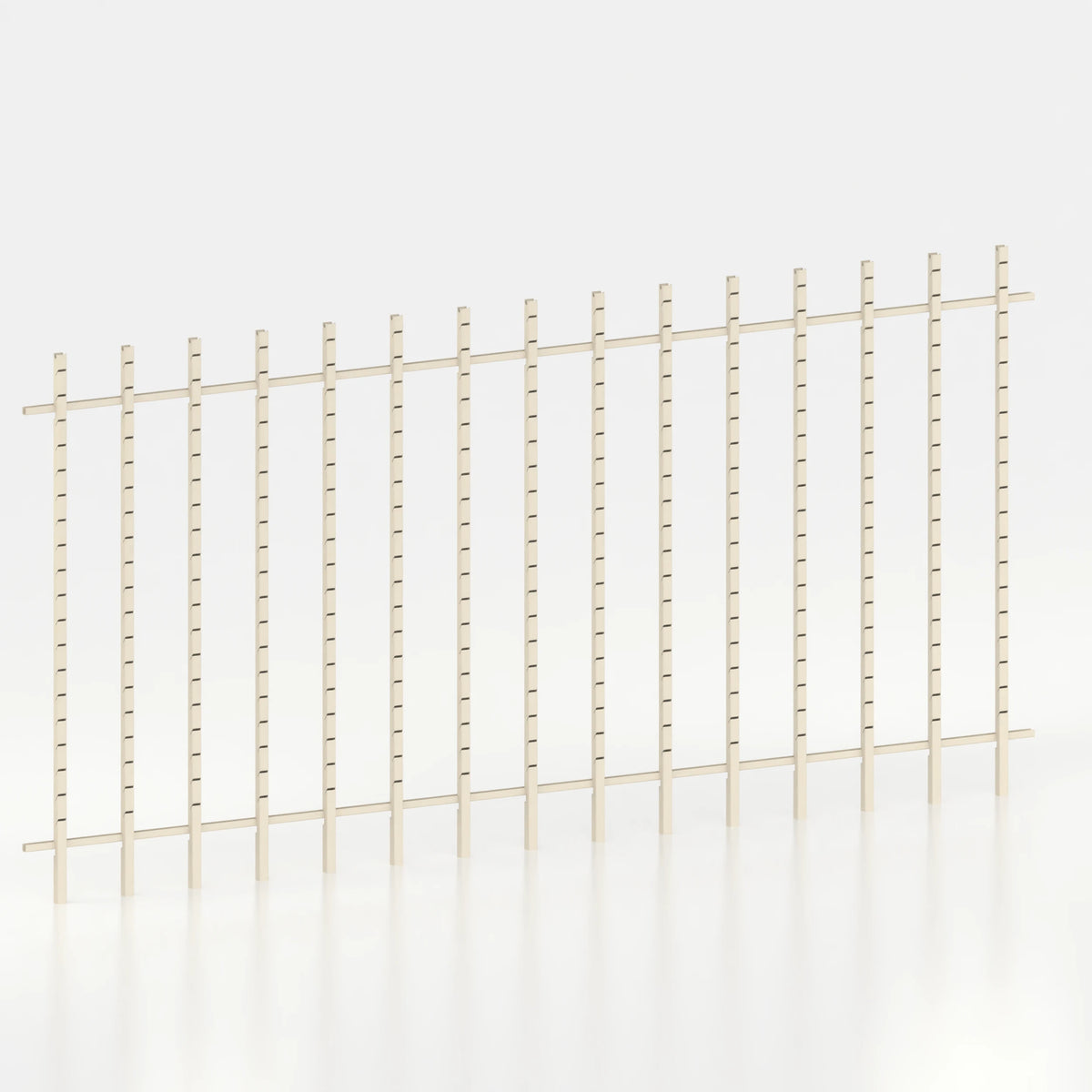 Kit d'agencement mural 450 cm avec montants Poto pour magasin — coloris beige