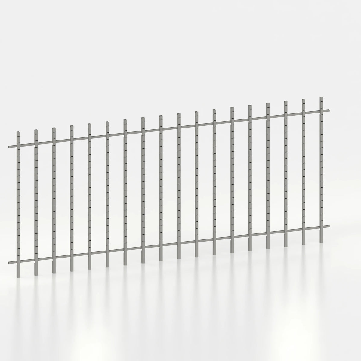 Kit d'agencement mural 540 cm avec montants Poto pour magasin — coloris beige