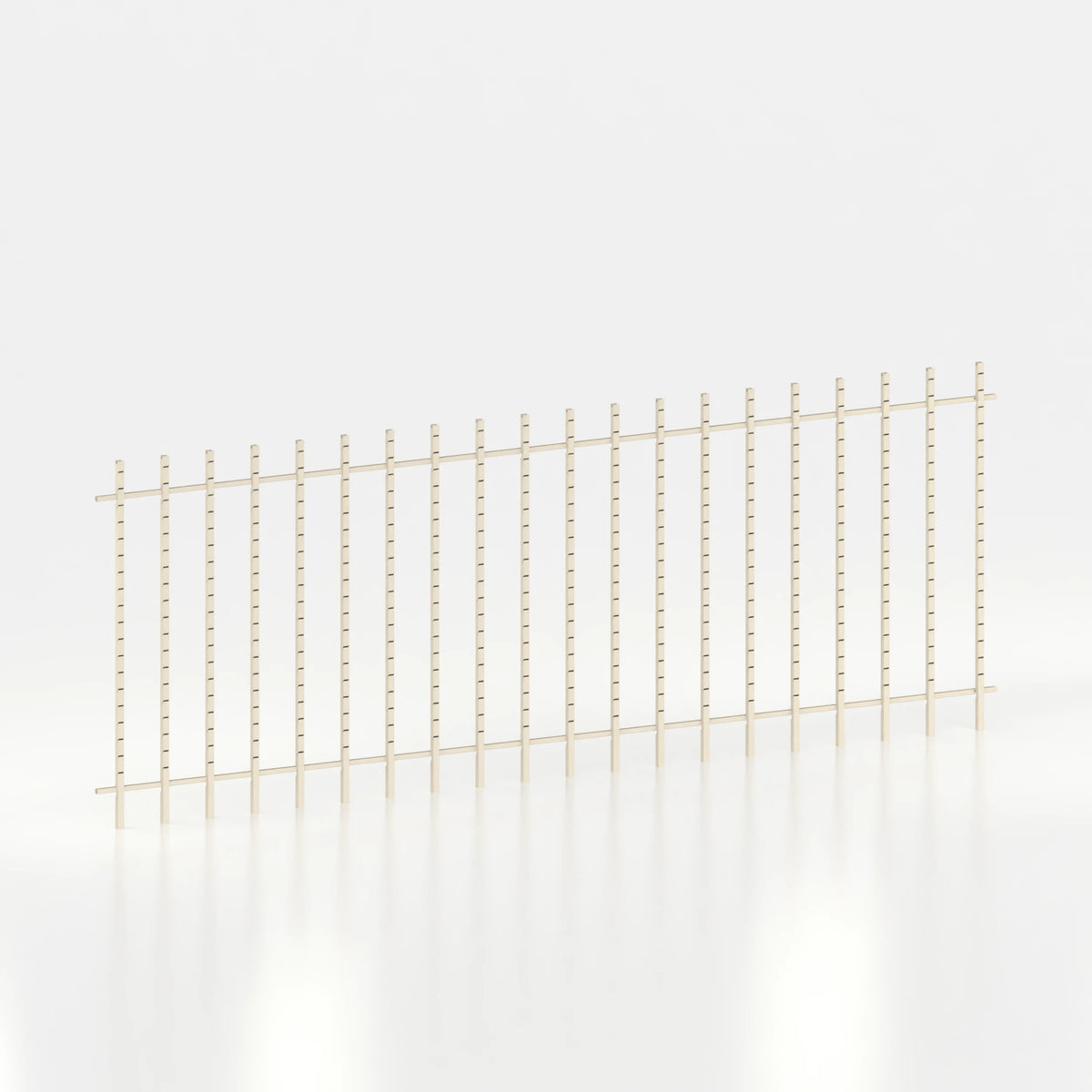 Kit d'agencement mural 600 cm avec montants Poto pour magasin — coloris beige