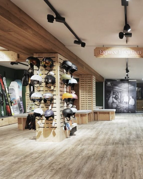 Agencement pour le magasin de sport Navada aux Gets