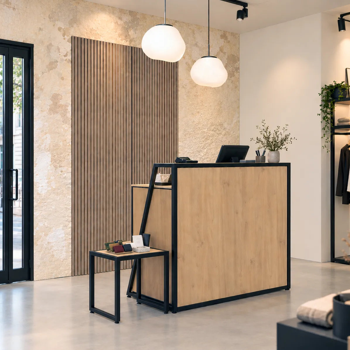 Comptoir de caisse Cadre