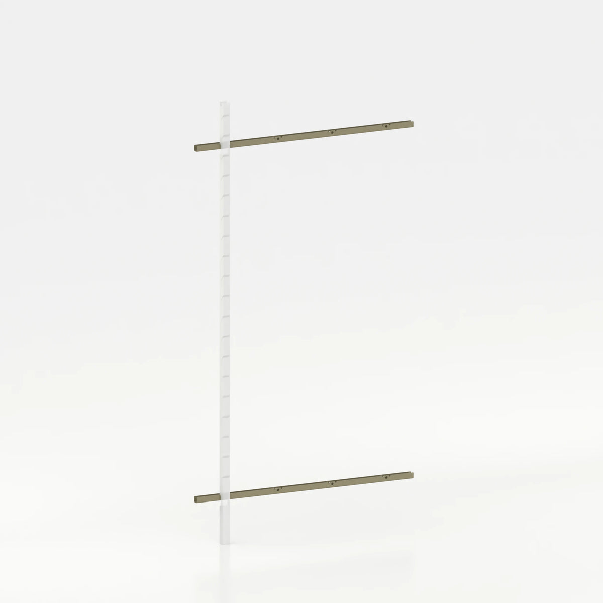 Rail mural d'agencement avec lisses de 120 cm concept store — coloris kaki
