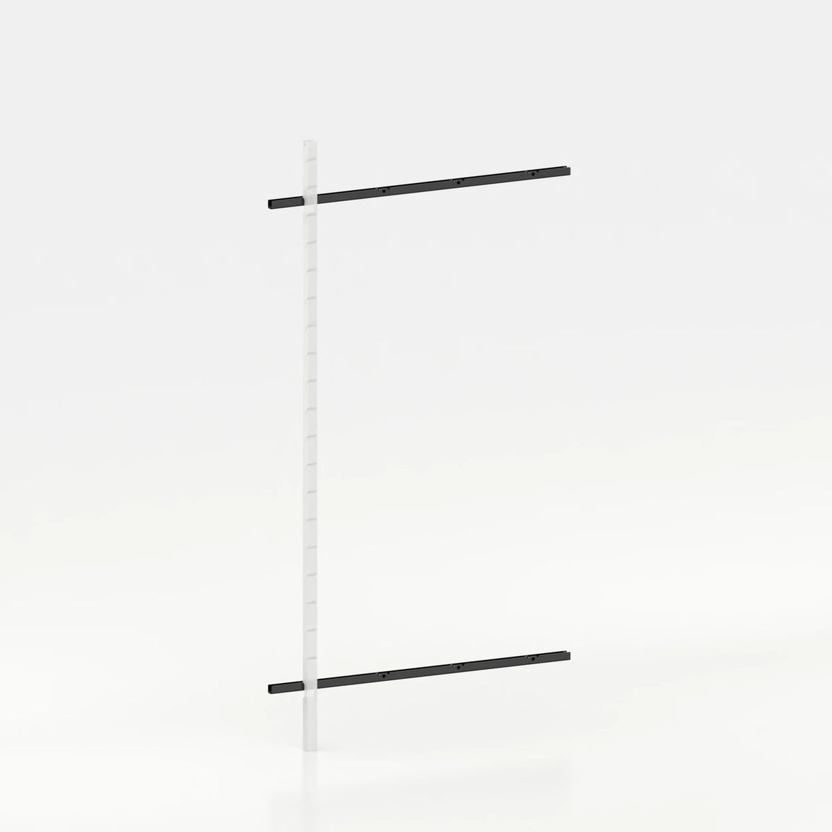Rail mural d'agencement avec lisses de 120 cm concept store — coloris noir