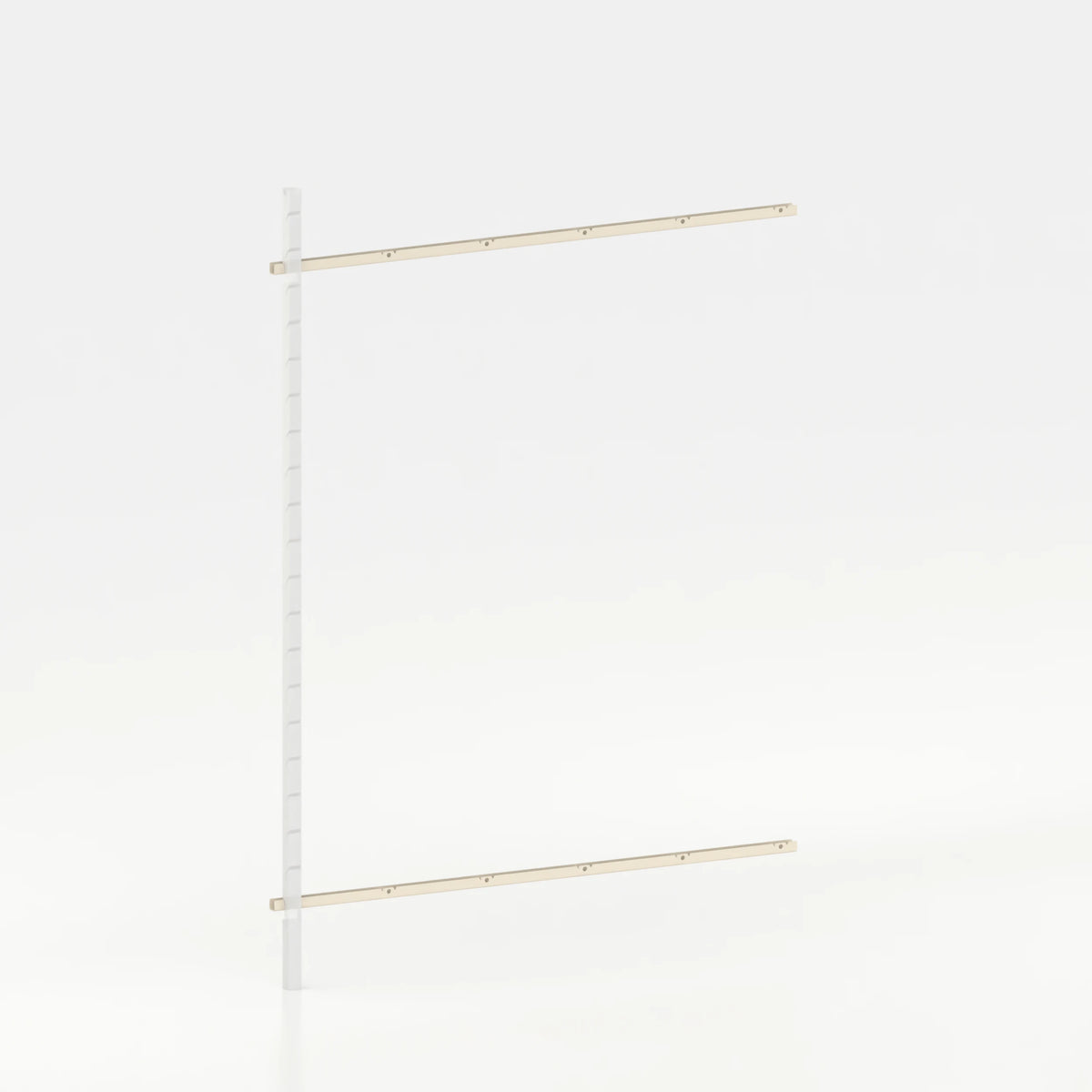 Rail mural d'agencement avec lisses de 160 cm pop up store — coloris beige