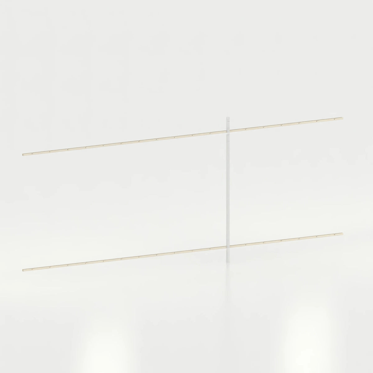 Rail mural d'agencement avec lisses de 540 cm boutique — coloris beige