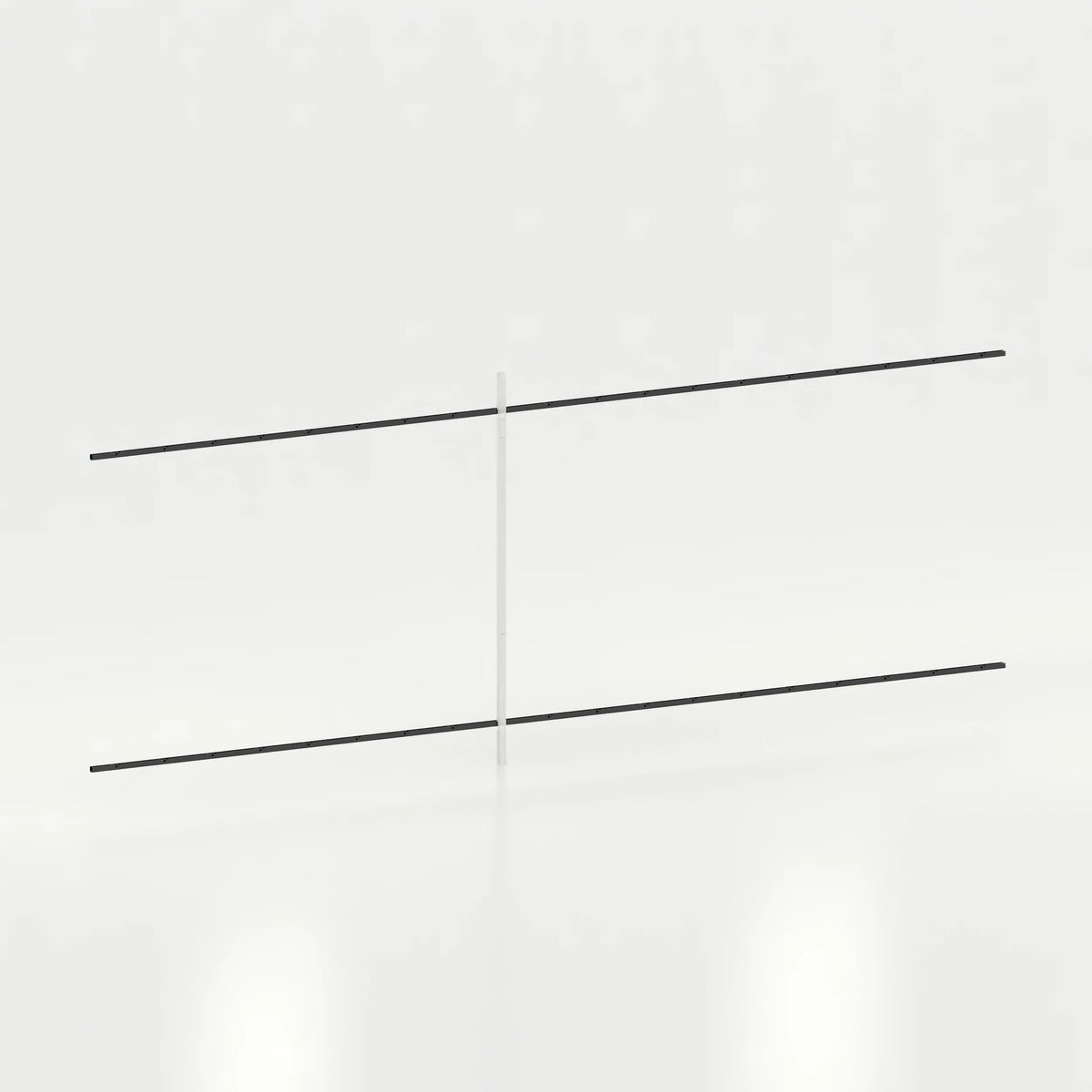 Rail mural d'agencement avec lisses de 570 cm commerce — coloris noir