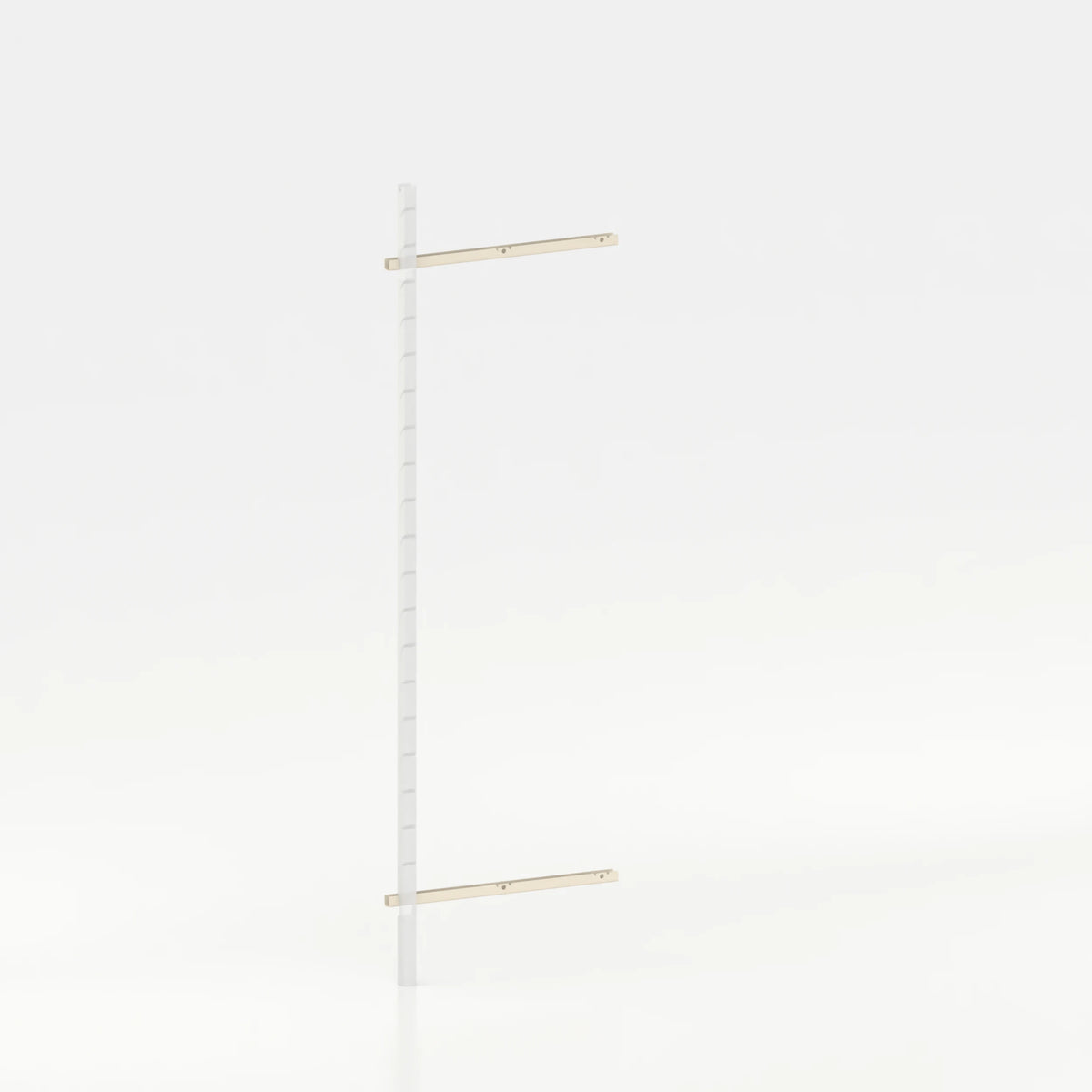 Rail mural d'agencement avec lisses de 70 cm magasin — coloris beige
