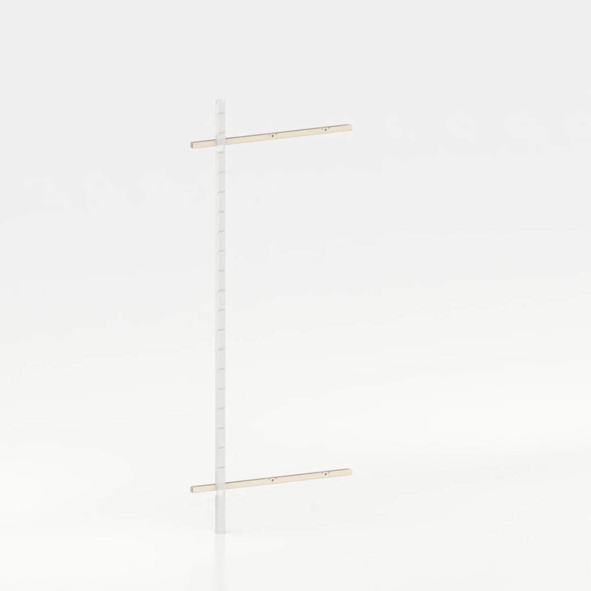 Rail mural d'agencement avec lisses de 90 cm showroom — coloris beige