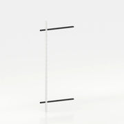 Rail mural d'agencement avec lisses de 90 cm showroom — coloris noir