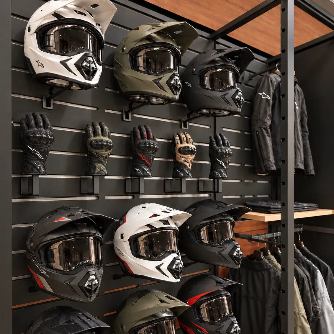 Support casque de moto