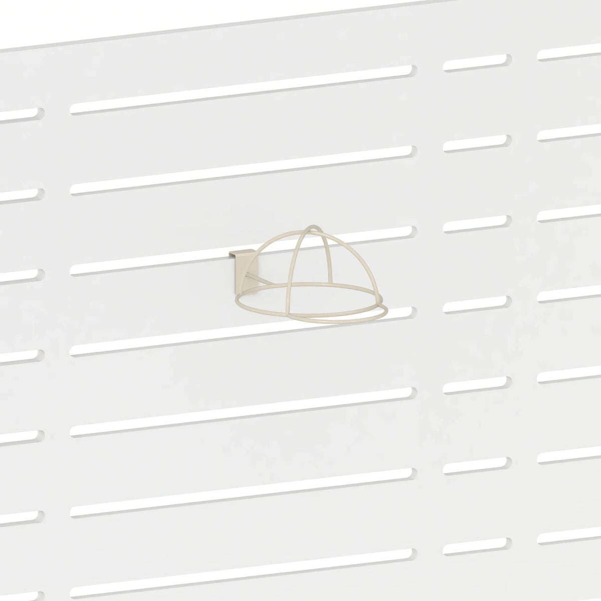 Support d'exposition pour casquette (panneau Slatwall) — coloris beige