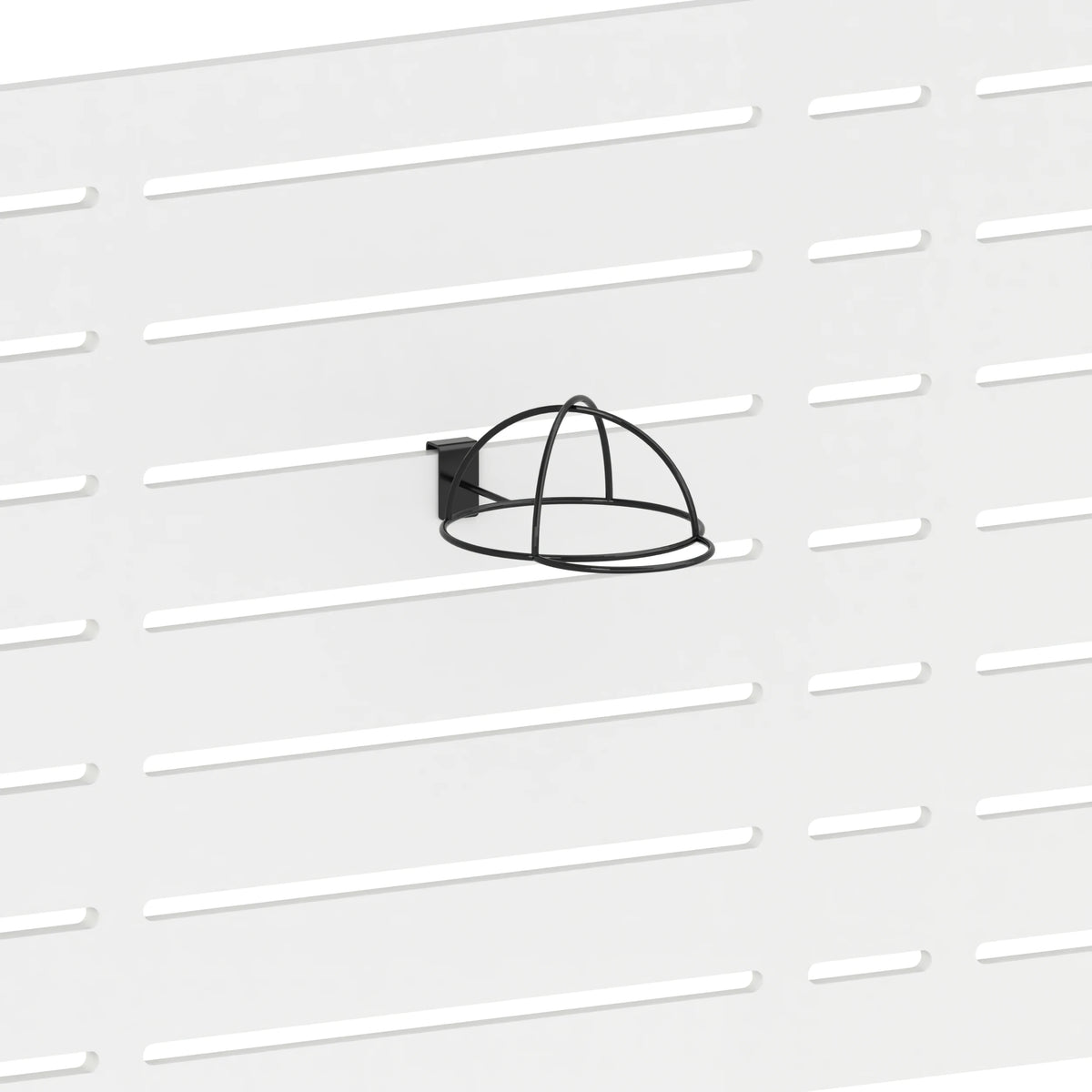 Support d'exposition pour casquette (panneau Slatwall) — coloris noir