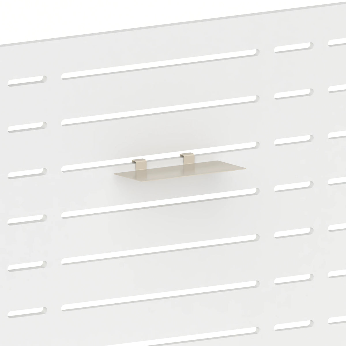 Tablette de merchandising (panneau Slatwall) — coloris beige