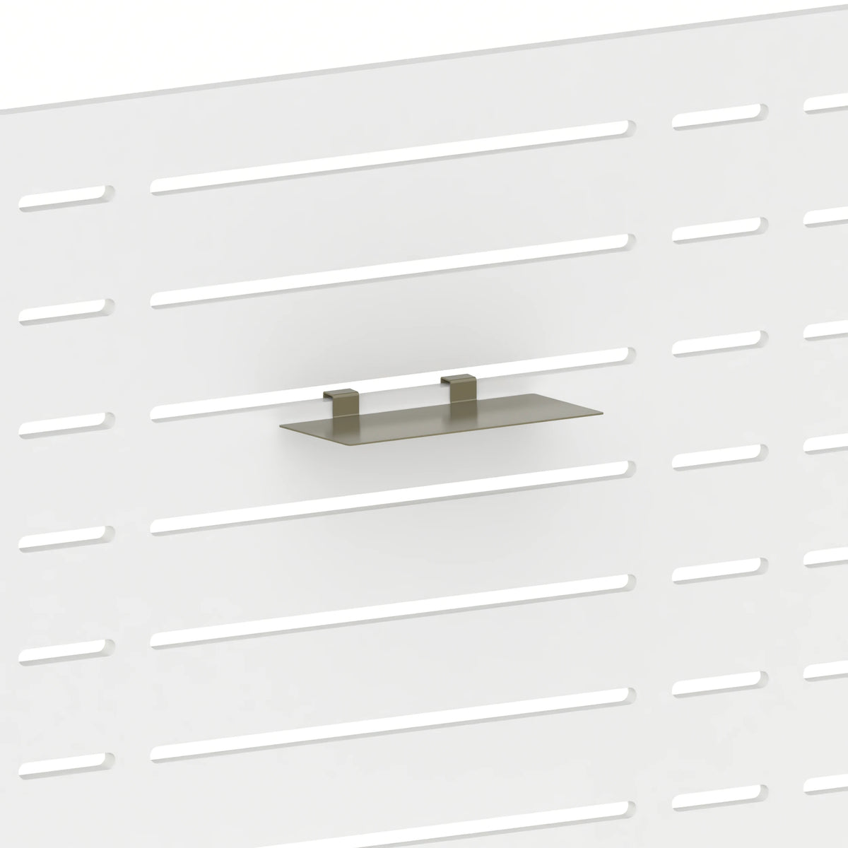 Tablette de merchandising (panneau Slatwall) — coloris kaki